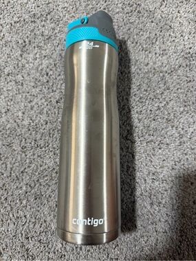 Contigo Stainless Steel Travel Mug with Teal Accent